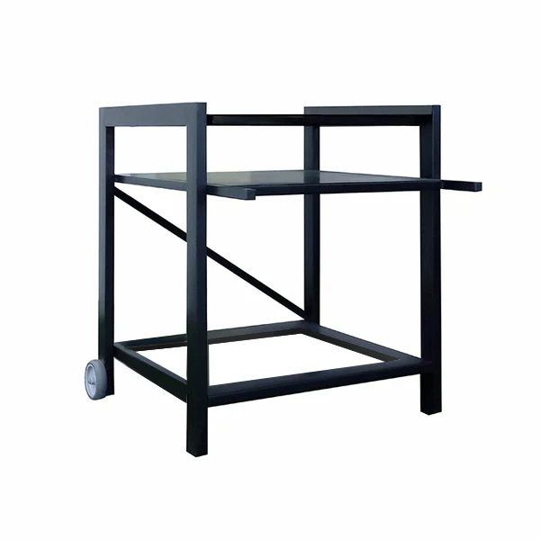 Veloce Pro 70 Holzbackofen schwarz – Ziegelfront Schwarz - Gestell Welt schwarz